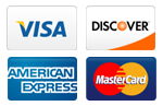 we accept all major credit cards